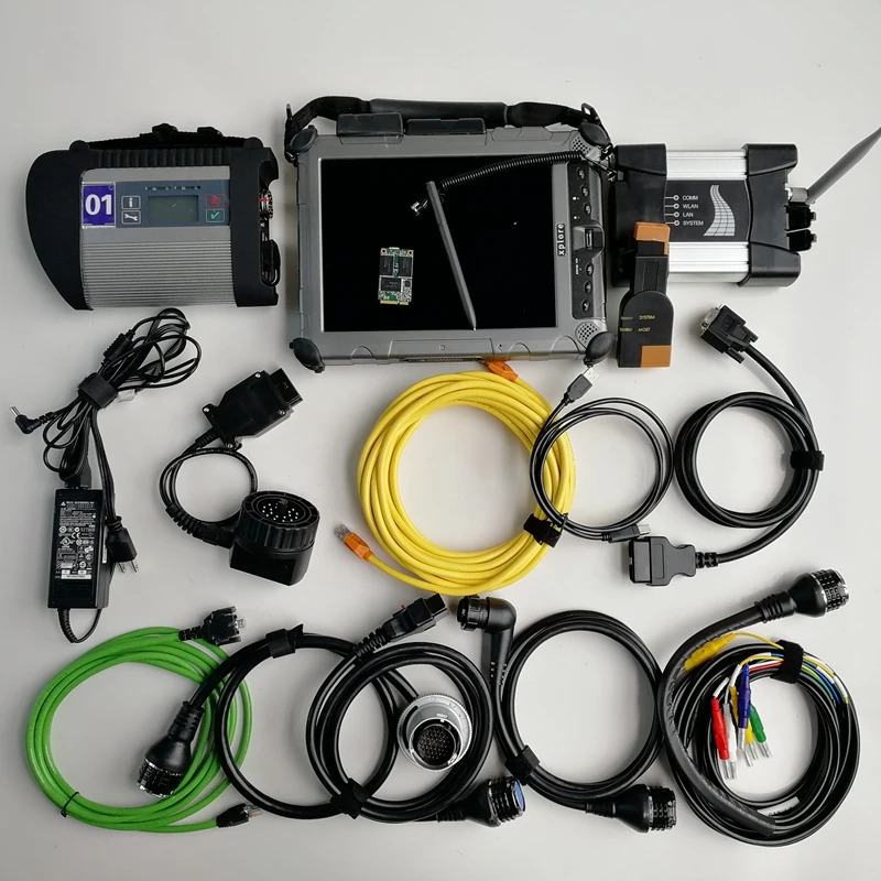 MB Star C4 Компактный 4 + Wifi Icom Next 1 ТБ Mini SSD Б/у планшет Xplore IX104 I7 4G для автоматического