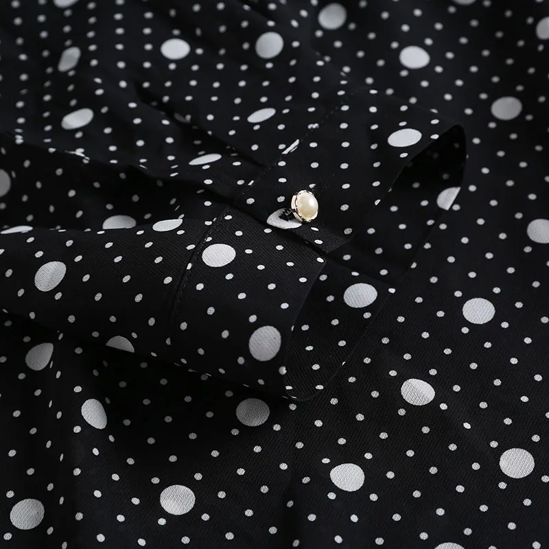 Новая женская рубашка с длинным рукавом и v образным вырезом топ большой складкой