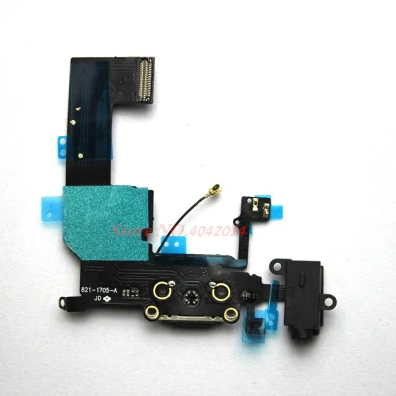 Оригинальный USB порт для зарядки с микрофоном разъем наушников Felx кабель iphone 5 5G 5C