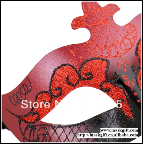 Бесплатная доставка Венеция Италия 2016 красная и черная кровь маска на Хэллоуин
