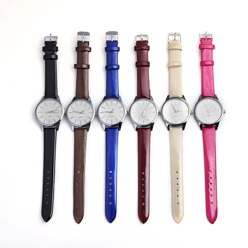 FUNIQUE простые кожаные студенческие часы женские из искусственной кожи с
