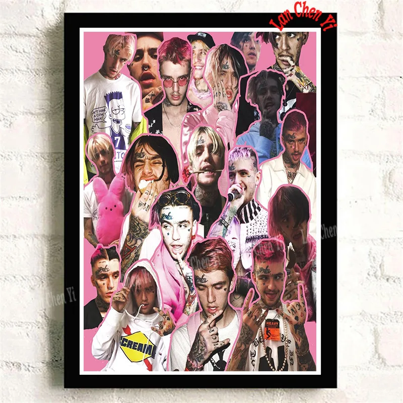 Шоколад Lil Peep бумага с покрытием плакат для кафе высокое качество печати рисунок ядро декоративная живопись 42*30 см - Цвет: Шоколад