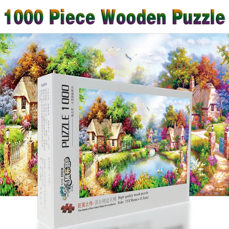

Beautiful home 520/1000/1500 pieces Puzzle Kids Jigsaw Puzzles Educational Toys for Children Adult puzzles Assembling Decoration