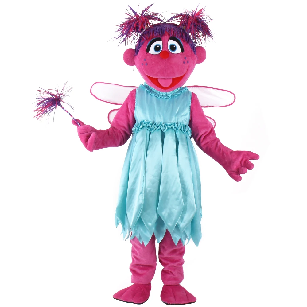 Эбби кадбби костюм талисмана Улица Сезам талисман Элмо Бесплатная доставка|costumes