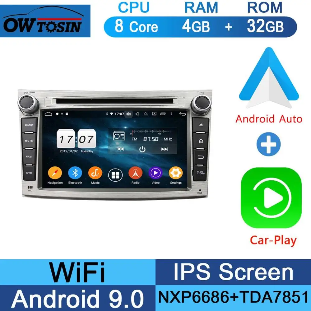 32G CarPlay Android " ips Octa 8 ядерный 4G+ 64G Android 9,0 Автомобильный DVD Радио gps Navi для Subaru Legacy Outback 2009- CarPlay Parrot BT Adas - Цвет: 32G CarPlay Android