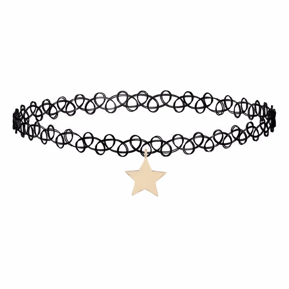 Ожерелье чокер с подвеской в виде звезды|choker necklace|necklace womencollar necklace |