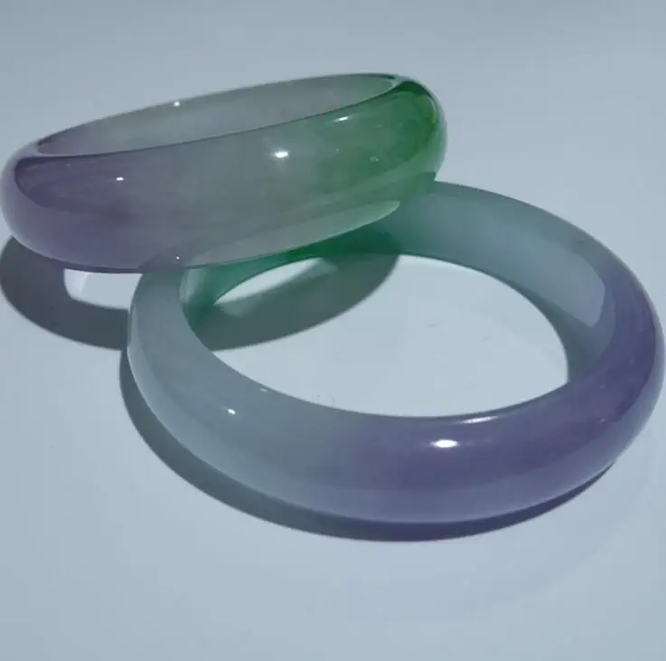 

women sweet transparent agate Twist cuff bangle bracelet Yang green bangle best gift love's mother lady gift fine jewelry