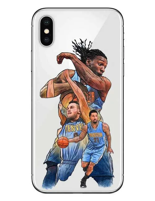 Баскетбол NBA команда Jordan Кевин Спортивные Мягкие силиконовые прозрачные Футляр