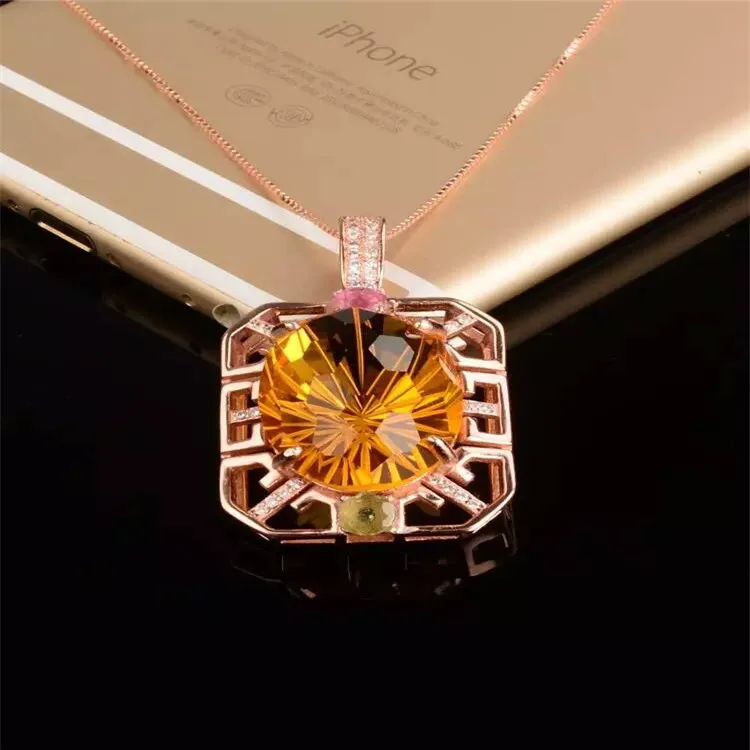 Украшения из бутика KJJEAXCMY S925 чистое серебро инкрустация натуральной тыквой ретро