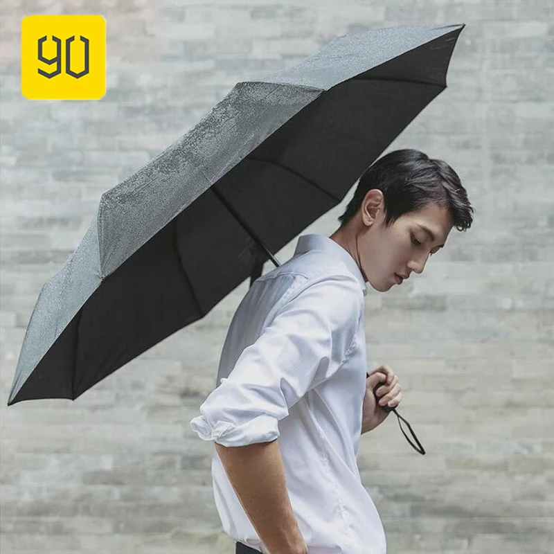 Xiaomi 90Fun Men Women Umbrella Three Folding Sun Protection UV Ultralight Big UPF40+ Unisex Portable | Электроника