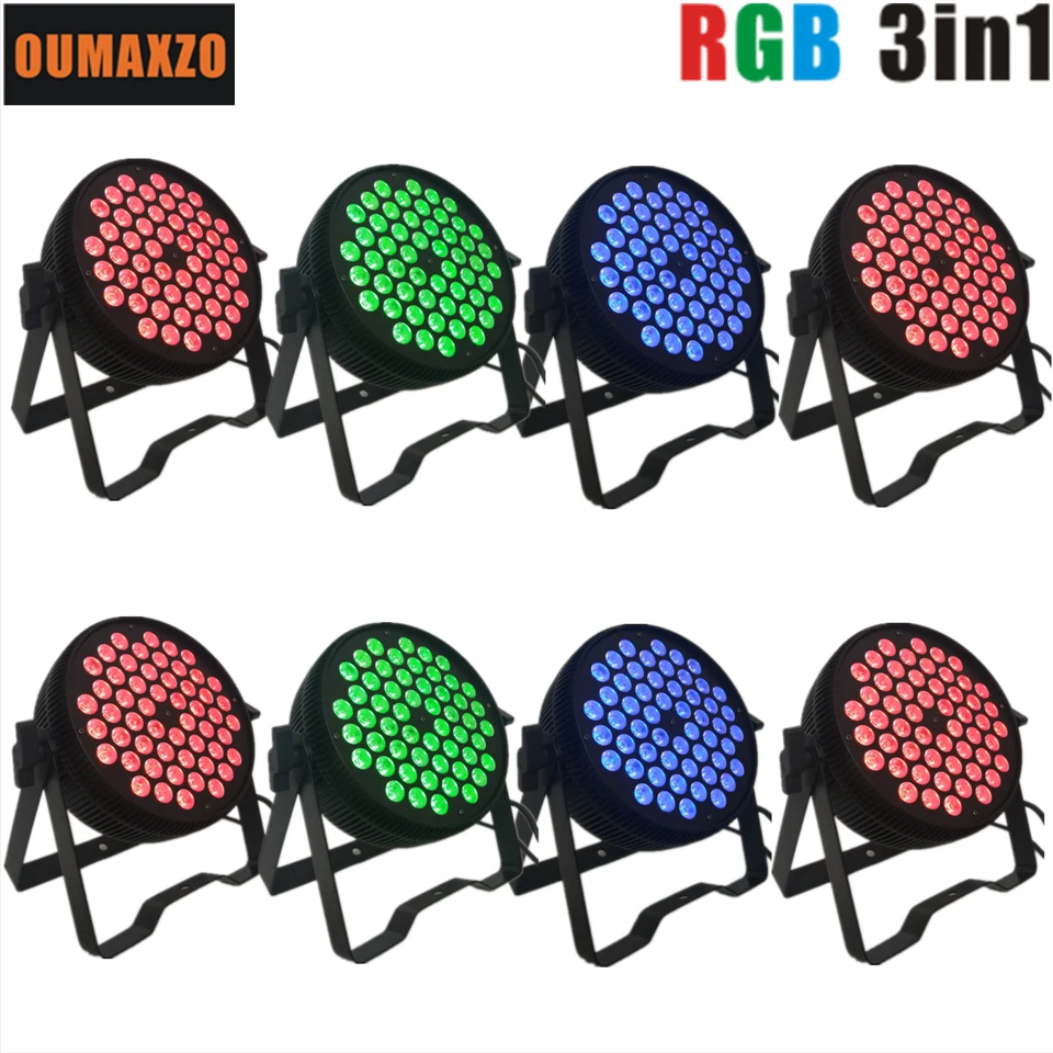 Тонкий 54 шт. 3 в 1 светодиодный Par может Свадебный светильник ing RGB par Светильник 54X3W