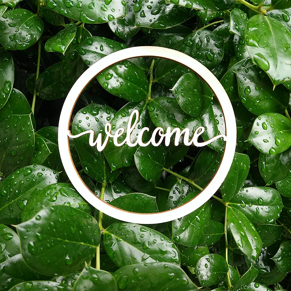 Деревянная улыбка Hello Welcome Blessed Love благодарная домашняя семья табличка с надписью