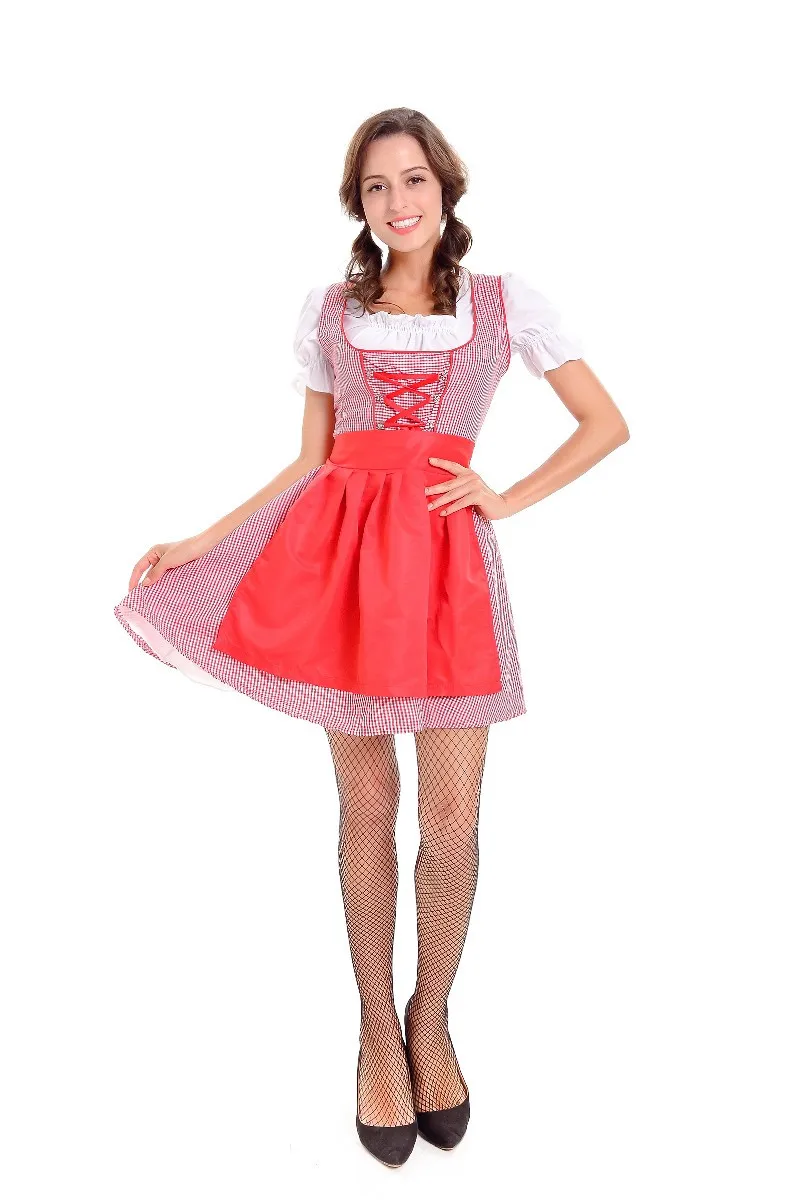 Новинка! Октоберфест фестиваль пива октября юбка ярко красная решетка яркое