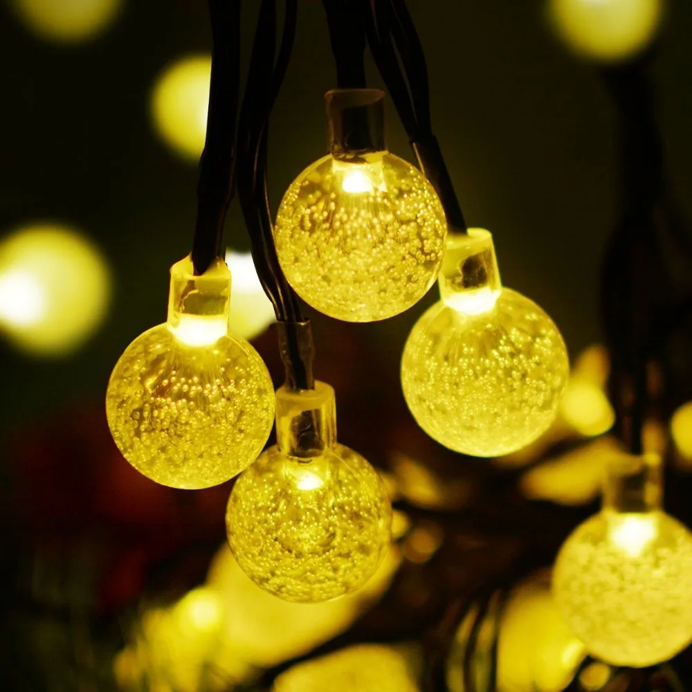 

Bubble Ball Dream Atmosphere Solar Light String Waterproof Outdoor Yard Home Garden Lawn Tree Bush Fence Decorative Led light