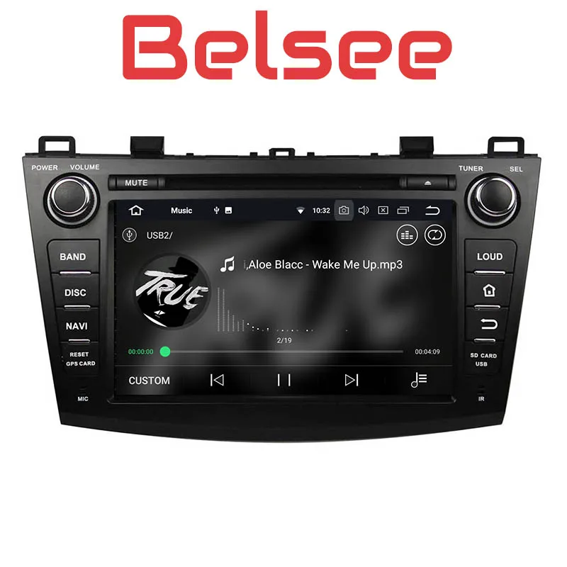 Автомагнитола Belsee для Mazda стерео система на Android 2009 с IPS экраном 8 ядер 2 Din Bluetooth GPS