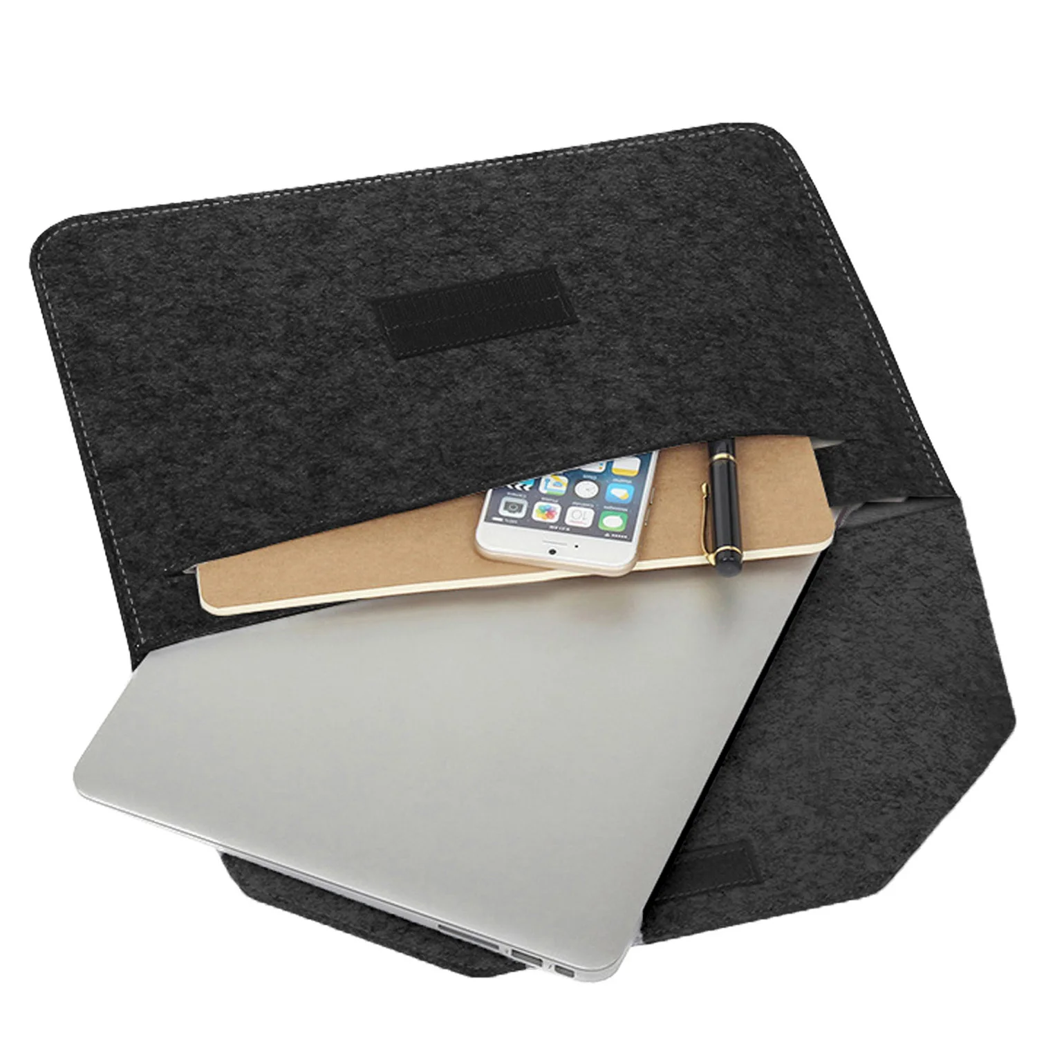 Фетровый чехол Besegad для ноутбука с адаптером питания Apple Macbook Mac book Ipad Pro Air Retina Samsung