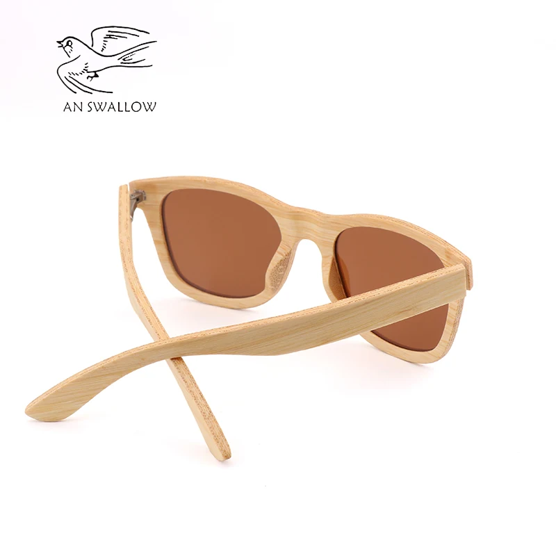 Bois de bambou винтажный качественный la main luneettes soleil cadre en fait à Los Hombres|Мужские
