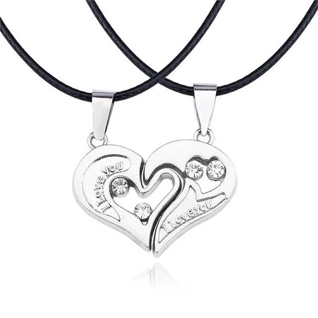 XL0521-Silver 2 шт./компл. Инь и Ян Тай Чи ожерелье для пар разбитое сердце Головоломка «King», «Queen» Подвески отправить Любители ювелирных изделий подарки - Окраска металла: XL0521-Silver