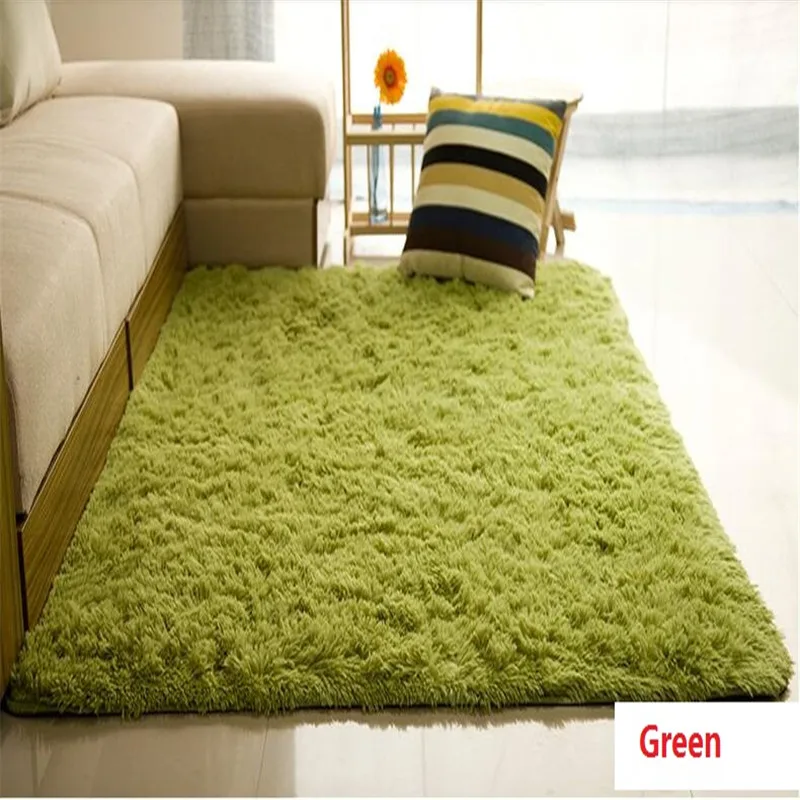 Goedkoop Gratis Verzending Super Soft Rechthoek Shaggy Ivory Tapijt Living Eetkamer Slaapkamer Tapijt/Mat/Tapijt Kinderen Play Yoga Mat Stofdicht