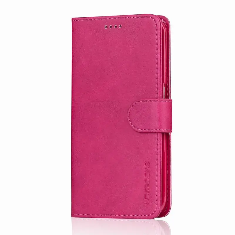 Rose Red Чехол для samsung Galaxy S6 S7 Edge, чехол, роскошный Магнитный Флип-кошелек, кожаный чехол для телефона для samsung S 6 7 s6edge s7edge Etui - Цвет: Rose Red