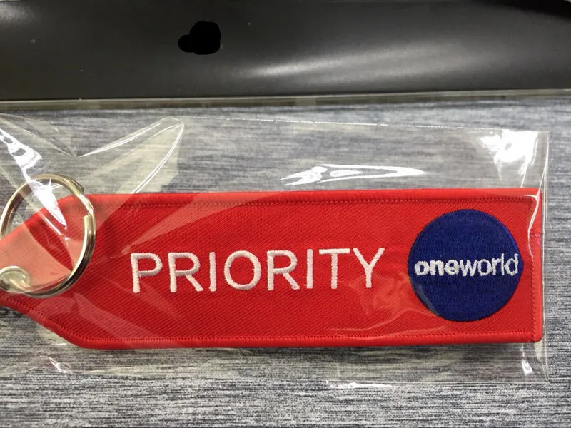 Брелок для ключей PRIORITY One World с вышивкой автомобильная бирка кольца ключей|car