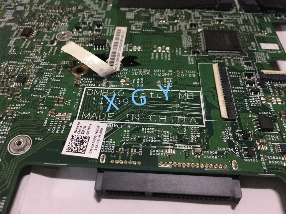 Материнская плата для ноутбука DELL Inspiron 14Z 5423 с I5-3337U CPU CN-0K76FX 0K76FX K76FX 11289-1 - купить по