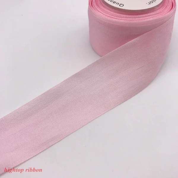 pink 10 м 25 мм натуральный чистый шелк тканые двухсторонние тафты шелковые ленты для вышивки и рукоделия проект, подарочная упаковка - Цвет: pink