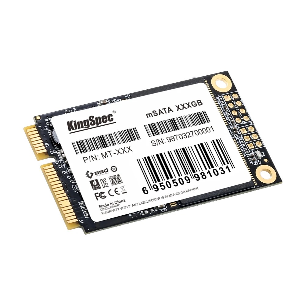 KingSpec mSATA SATA3 2 ТБ SSD 1 мини SATA жесткий диск твердотельный накопитель модуль для HP