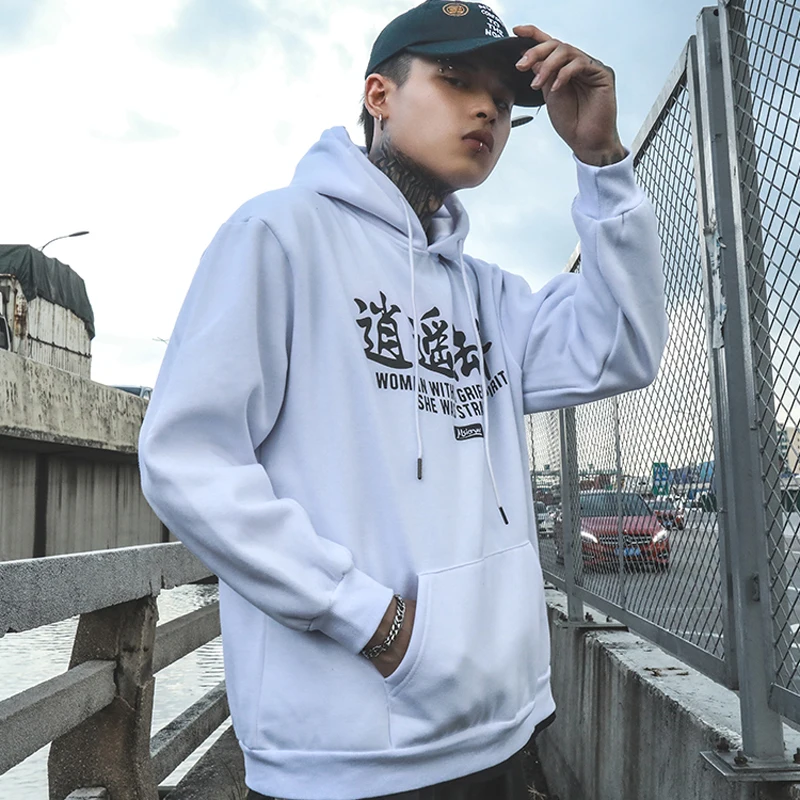 Преступностью в стиле хип-хоп с принтом виде толстовки и свитеры из хлопка