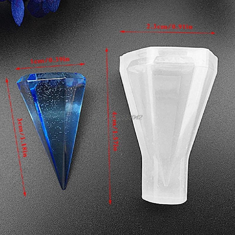 Конус DIY силиконовые формы 3D для смолы кулон ювелирных изделий ремесло делая Tool-W128