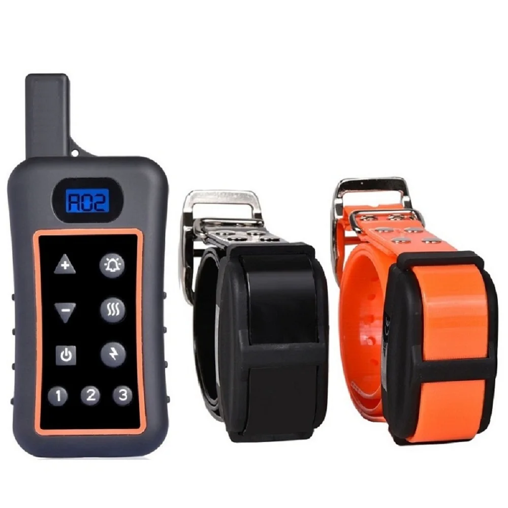 for 2 dogs New Shock Collars for Dog Hunting Training Remote Control 1200M Waterproof Electronic Dog Training Collar for All Size Dogs - Цвет: for 2 dogs