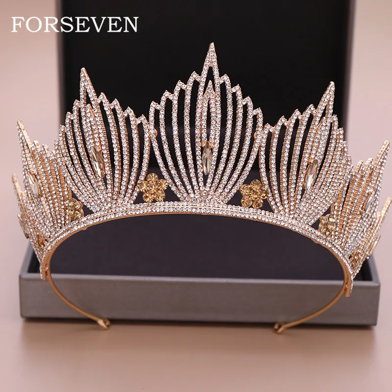 Тиара с кристаллами и стразами свадебные аксессуары для волос|Украшения волос| |