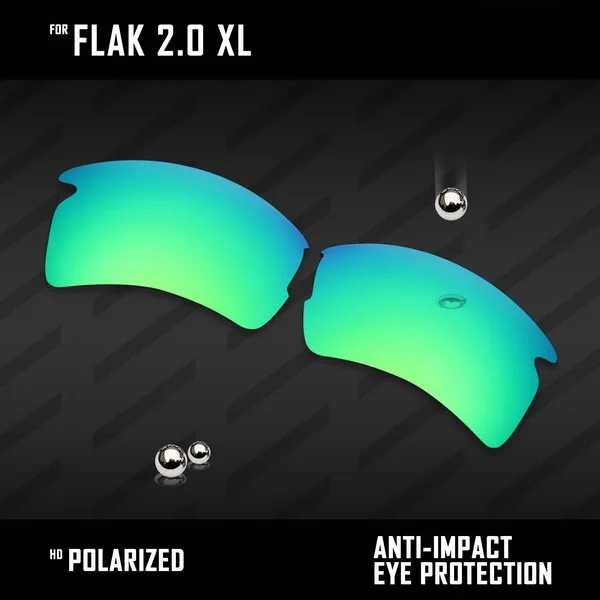 Emerald Green OOWLIT линзы для замены солнцезащитных очков Оукли Flak 2,0 XL OO9188 Поляризованные-разноцветные - Цвет линз: Emerald Green