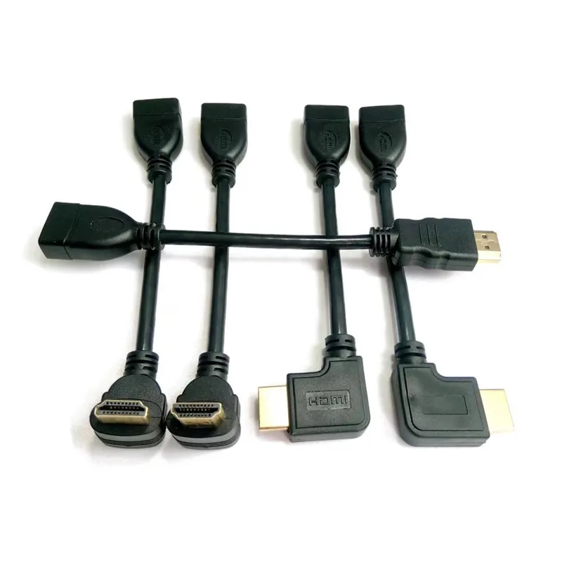 High Speed 90 Degree Up & Down Left Right Angled HDMI Male to Female V1.4 Cable for Audio TV 1080P DVD 0.5m | Электроника