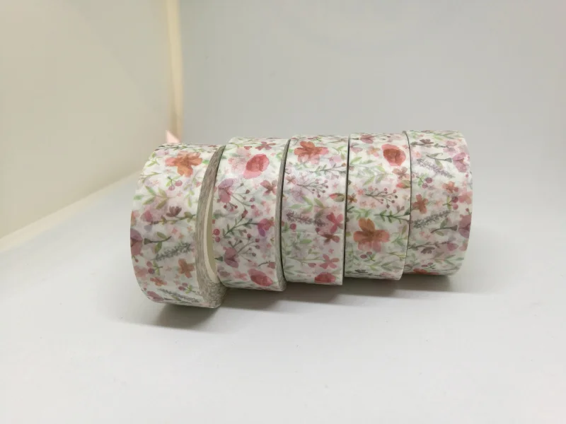 2 шт. декоративная лента с изображением красных цветов|label masking tape|washi tapeflower washi |