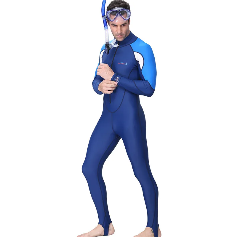 Мужские Дайвинг костюм для подводного плавания облегающий гидрокостюм полный