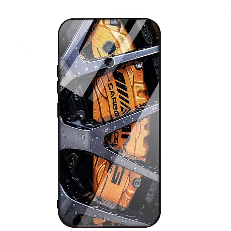Tempered Glass Phone Cases For Vivo y97 y75 y79 y83 y85 y93 xplay6 iqoo Anti-knock luxury tire Back Cover for vivo v15 case |