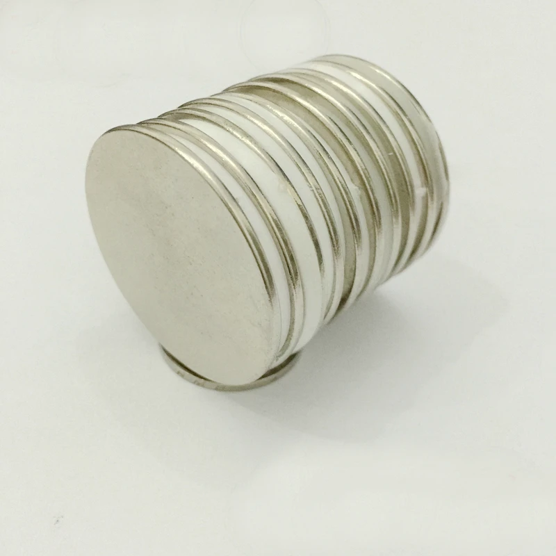 Цилиндр D40mm * 2mm чрезвычайно мощный спеченный неодимовый магнит ndfeb постоянная