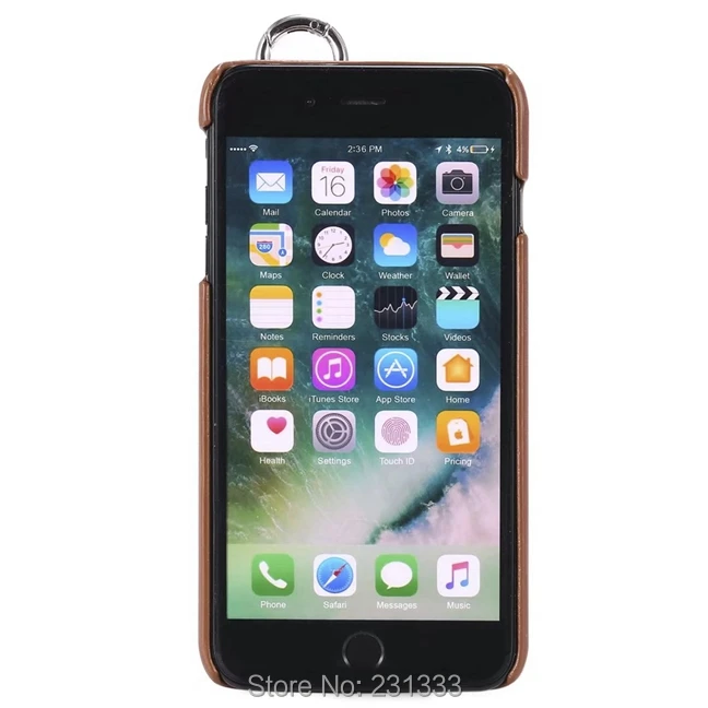 Жесткий чехол из искусственной кожи для Iphone 7 7Plus I7 6 6S Plus I6 с отделением карт и