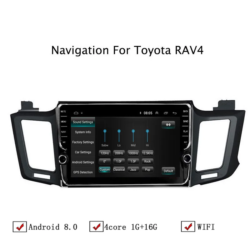 10 1 &quotAndroid 8 автомобиля gps навигации для Toyota RAV4 2013 2014 2015 2016 2017 2018 автомобиль радио