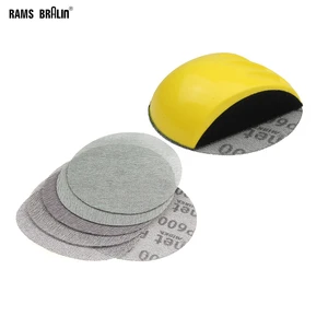 Наждачный блок P80-P600, 6 + 1 шт., ручная шлифовальная площадка 6 