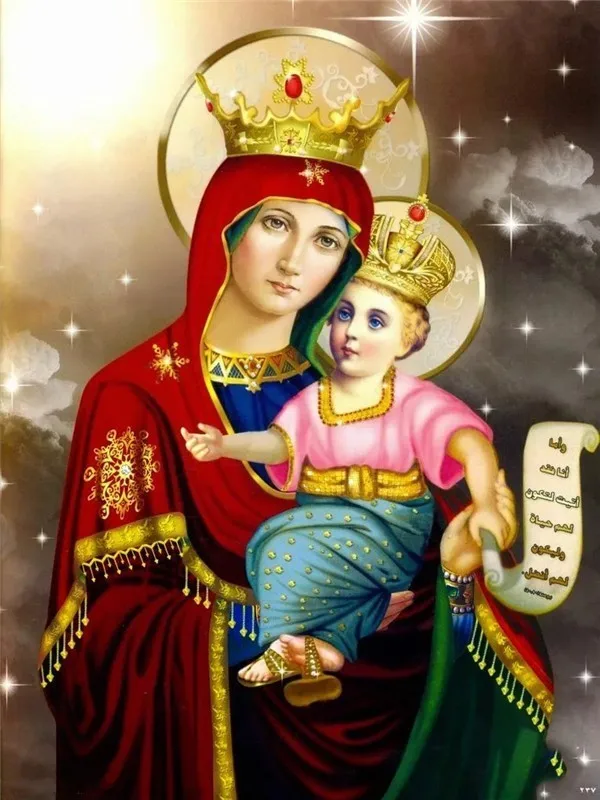 CFX259 Virgin Mary Christian DIY 5D алмазная вышивка полный квадратный домашние украшения для комнаты Комплект круглая мозаика для алмазной вышивки новое поступление - Цвет: CFX259