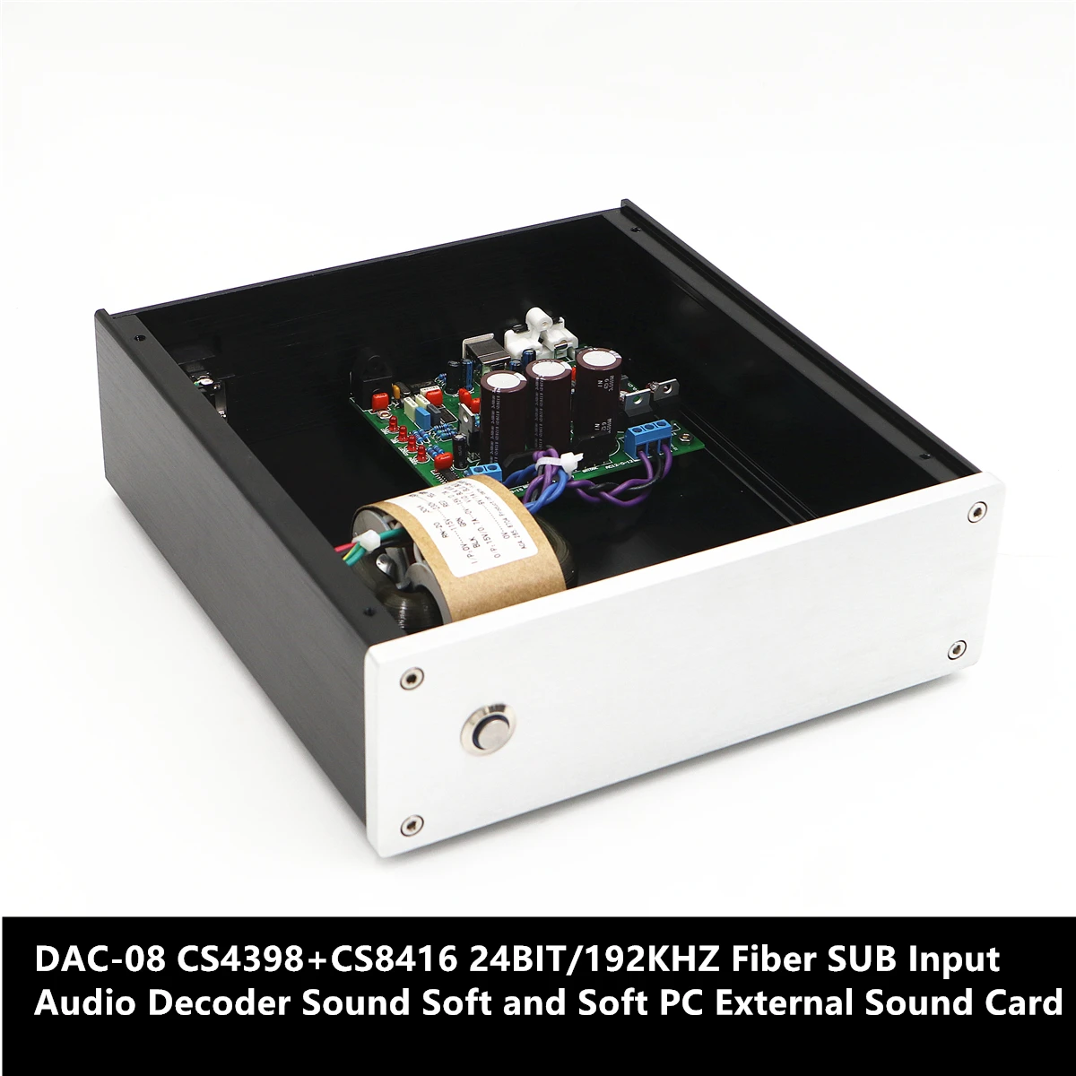 DAC 08 CS4398 + CS8416 24 бит/192 кГц волоконный SUB вход аудио декодер звуковая мягкая и Мягкая