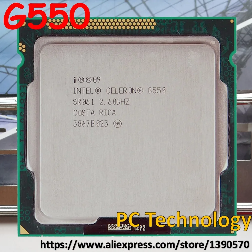 Original Intel G550 Celeron 2M Cache 2.60GHz LGA1155 TDP 65W desktop processor CPU Free shipping | Компьютеры и офис