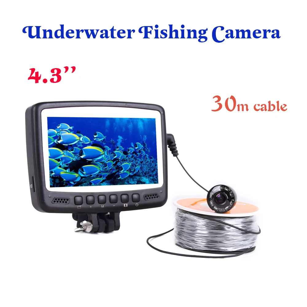 30 М Кабеля Рыбалка Камеры 4.3 ''Монитор Подводная камера для рыбалки Fish Finder