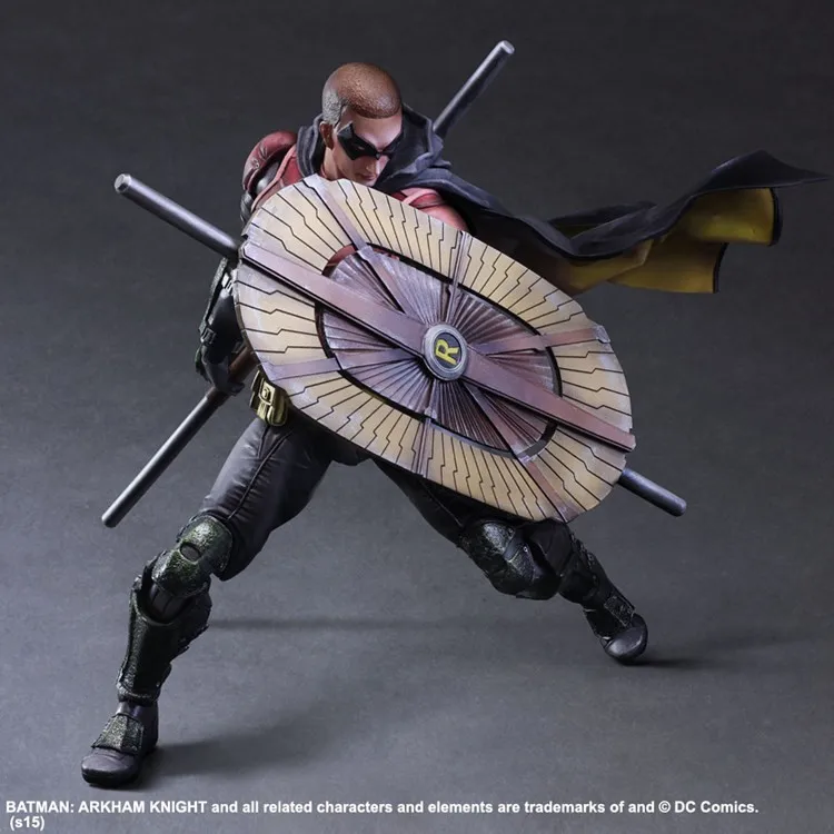 2017 Бэтмен Play Arts KAI экшн-фигурка рыцарь Аркхэм Робин пвх игрушки 250 мм аниме фильм