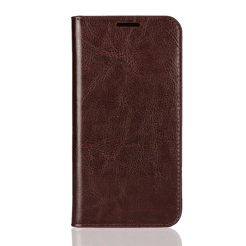 Dark brown Чехол-кошелек из натуральной кожи для samsung Galaxy A50, чехол-подставка для карт, флип-чехол s для samsung Galaxy A10 A30, чехол для телефона - Цвет: Dark brown