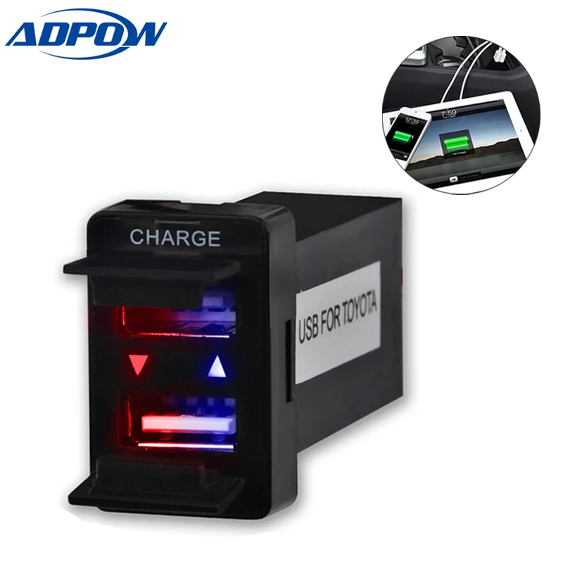 12 V 24 автозапчасти 2.1A автомобильный интерфейс USB зарядное устройство разъем