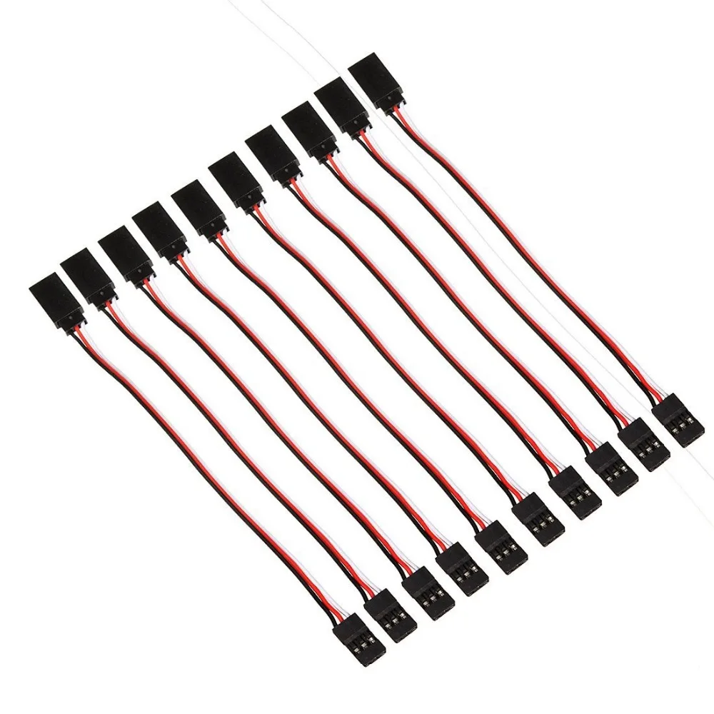 F00537-10 10 шт. 150 мм сервоприёмник удлинитель провод кабель M/F для Futaba Wfly RC вертолет