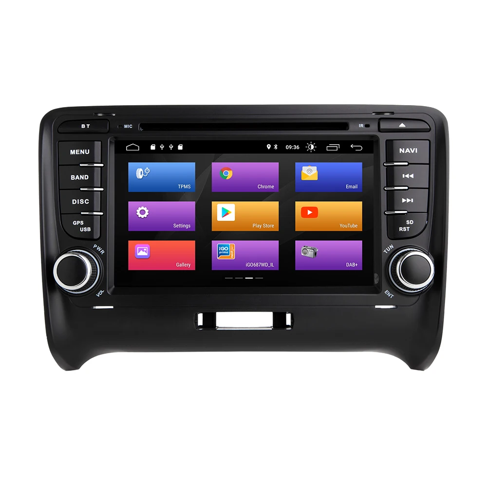 Автомобильный мультимедийный плеер 2 Din Android 9,0 для AUDI TT MK2 8J 2007 2008 2009 2010 2011 2012014 gps навигационная система Радио DVD